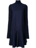 'Knit Sleeve Flare'连衣裙