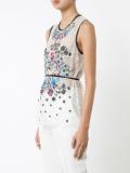 floral embroidered top
