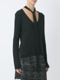 neck tie blouse