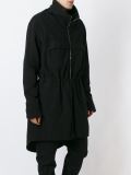 zipped parka coat