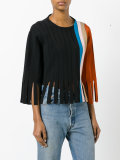 fringed vertical panel top