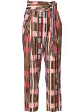 printed wrap pants 