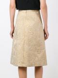 embroidered brocade skirt