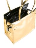 metallic small tote