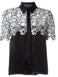 lace panel blouse