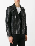 woven biker jacket