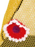 crochet flower mesh shopper