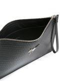 crocodile embossed clutch