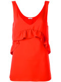 ruffled detail tank