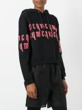 text print hoodie