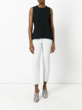 woven effect tank top