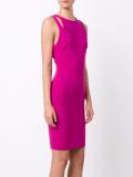 shoulders detailing fitted dress