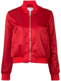 zipped bomber jacket