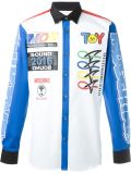 multi logo print shirt