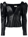 sweetheart leather top