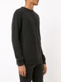 logo detail ribbed trim jumper 