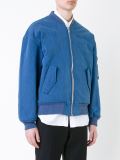 zipped bomber jacket