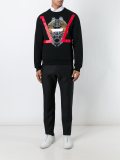 mask print sweatshirt