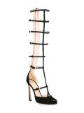 tall caged sandals