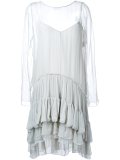 tiered ruched dress