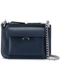 two tone pocket crossbody bag