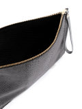 zipped rectangular clutch