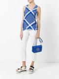 metallic logo bag 