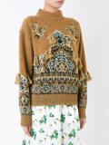 'Rug'提花套头毛衣