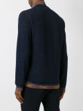 zipped up sweatshirt 