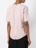 curved hem T-shirt