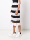 contrast lace stripe skirt