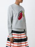 sequined keychain logo sweatshirt