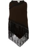 fringed wide scarf