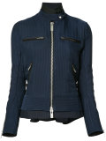 zipped bomber jacket