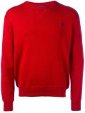 embroidered logo sweatshirt