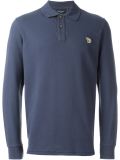 long sleeved zebra polo