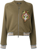 glittery detail bomber jacket