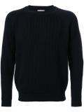 ribbed crew neck jumper