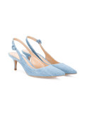Anna denim slingback pumps 