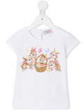 rabbit print T-shirt