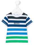 striped logo t-shirt