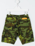 camouflage print shorts