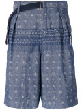 pattered shorts