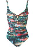 abstract print swimsuit