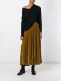 velvet maxi skirt