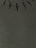 lightning bolt print T-shirt