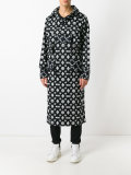 long printed hooded sweatshirt