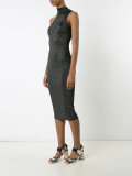 asymmetric halterneck dress