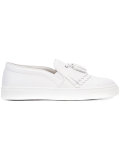 frayed slip-on sneakers 
