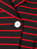 wrap front striped jacket